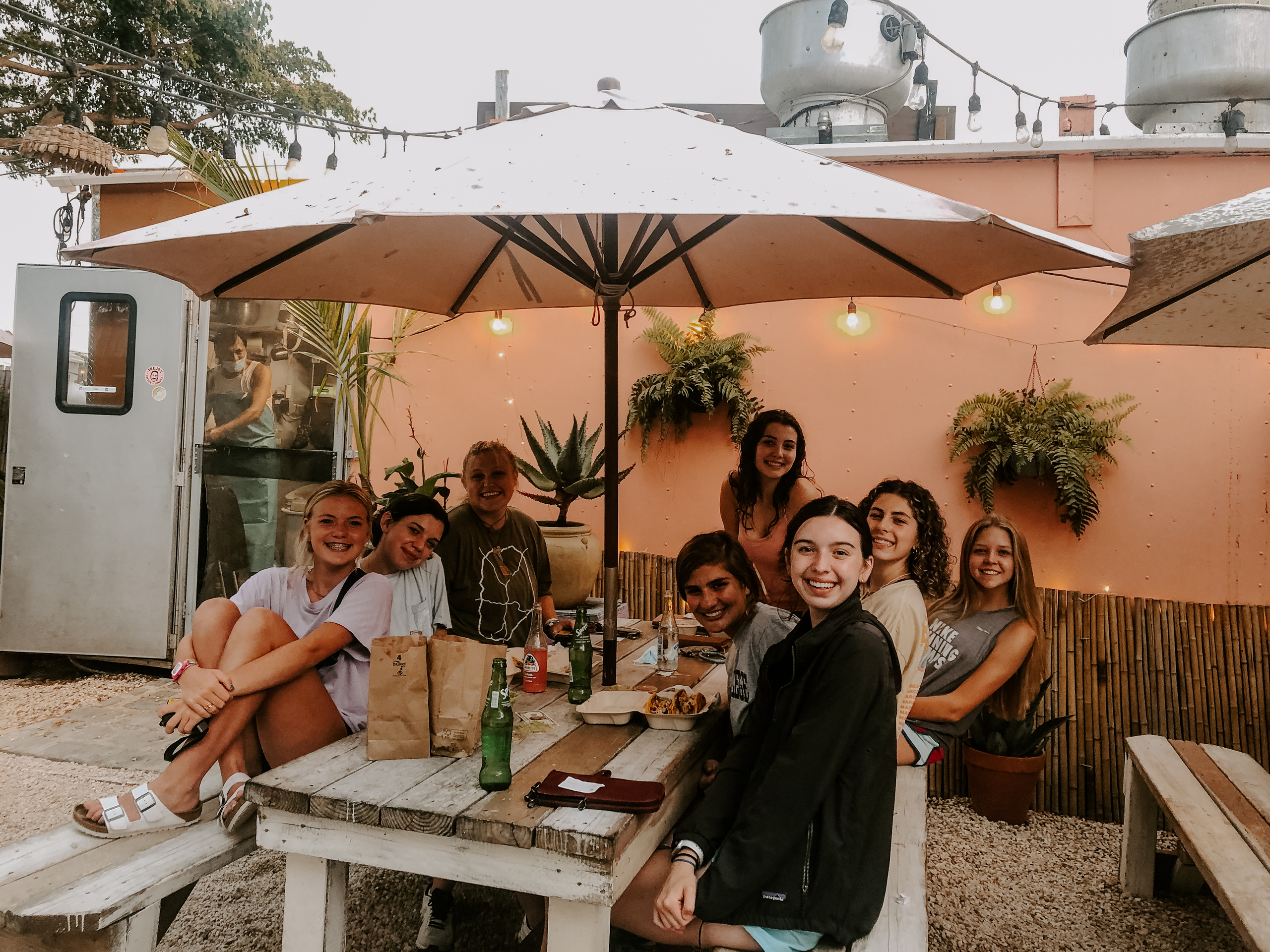 dining out abroad together